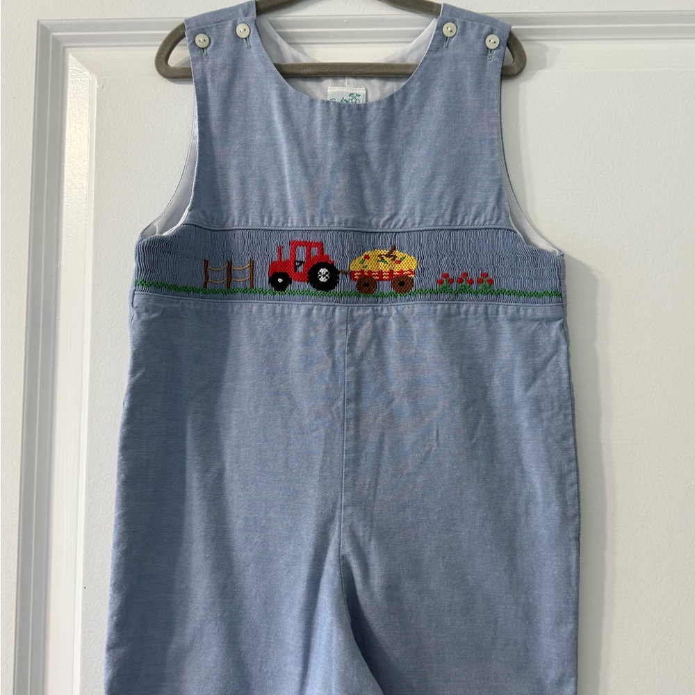 Smocked Tractor Jon Jon